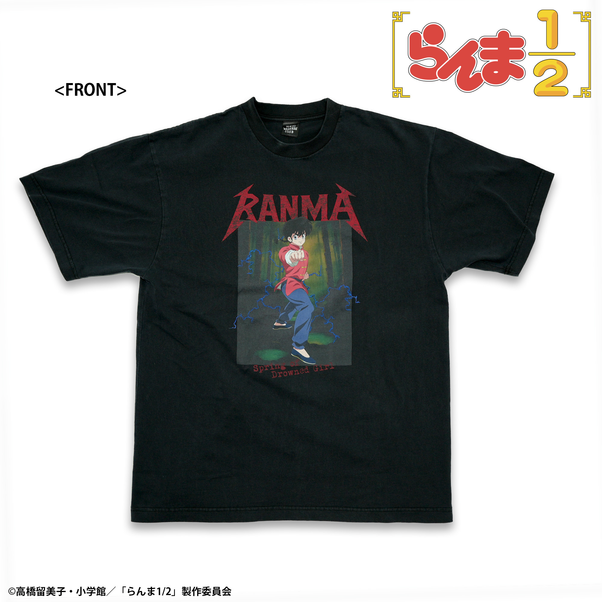 らんま1/2_XLサイズ_TOKYO MADNESS CLUB メタルTシャツ 早乙女乱馬