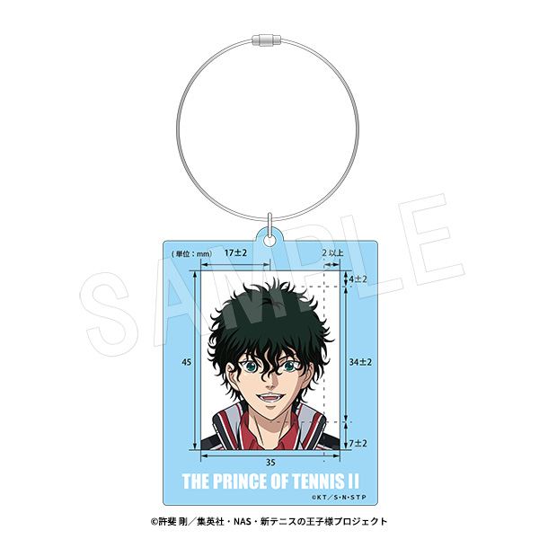 新テニスの王子様_パスポート用写真ガイドキーホルダー 切原赤也