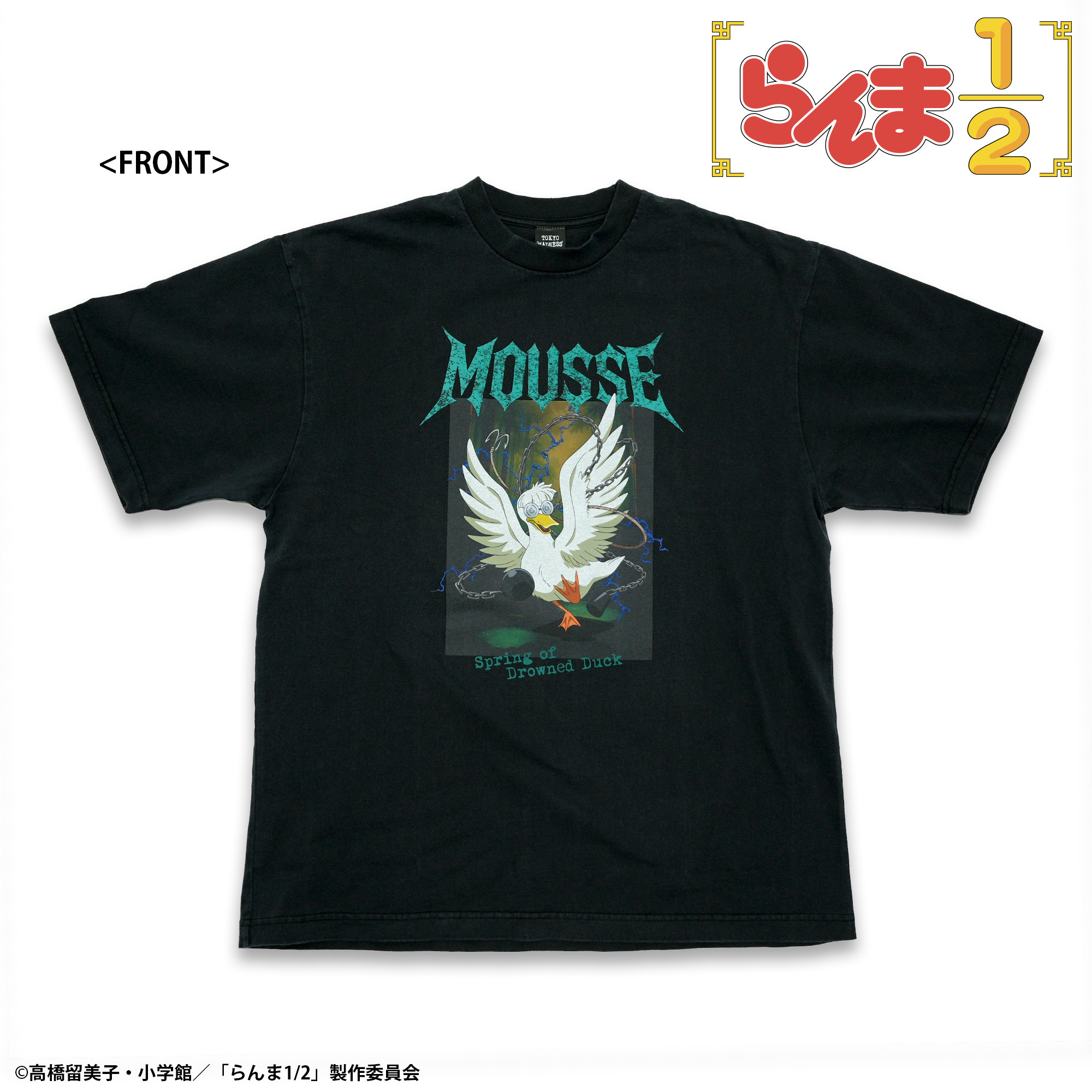 らんま1/2_XLサイズ_TOKYO MADNESS CLUB メタルTシャツ ムース(アヒル)