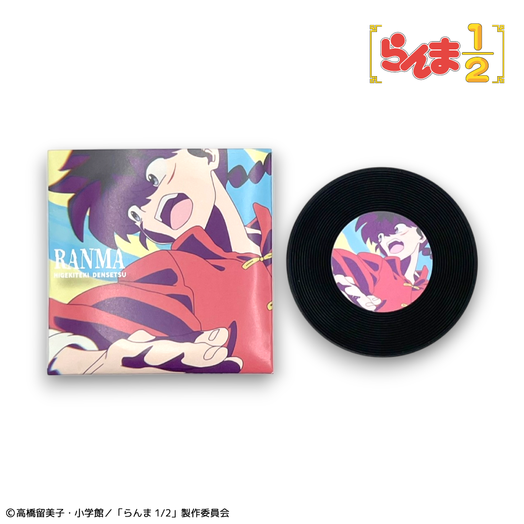 らんま1/2_ TOKYO MADNESS CLUB レコード風ラバーコースター 早乙女乱