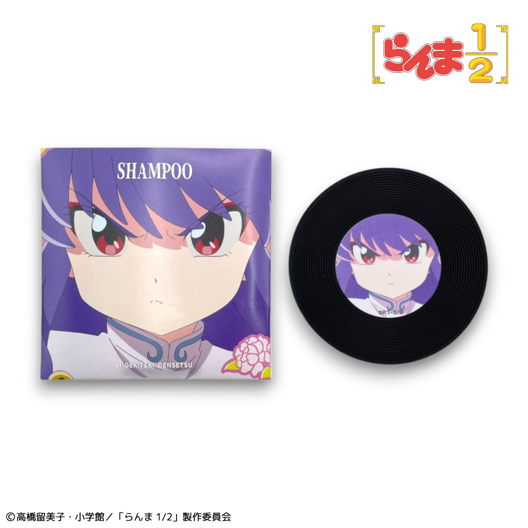 らんま1/2_ TOKYO MADNESS CLUB レコード風ラバーコースター シャンプー