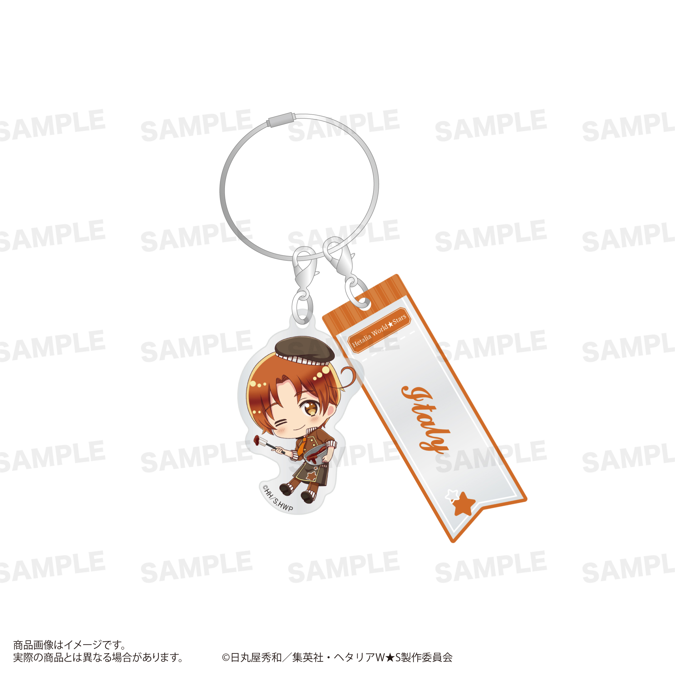 ヘタリア World★Stars_ワイヤーアクリルキーホルダー（きゃらほっぴん！）ショコラティエver. イタリア