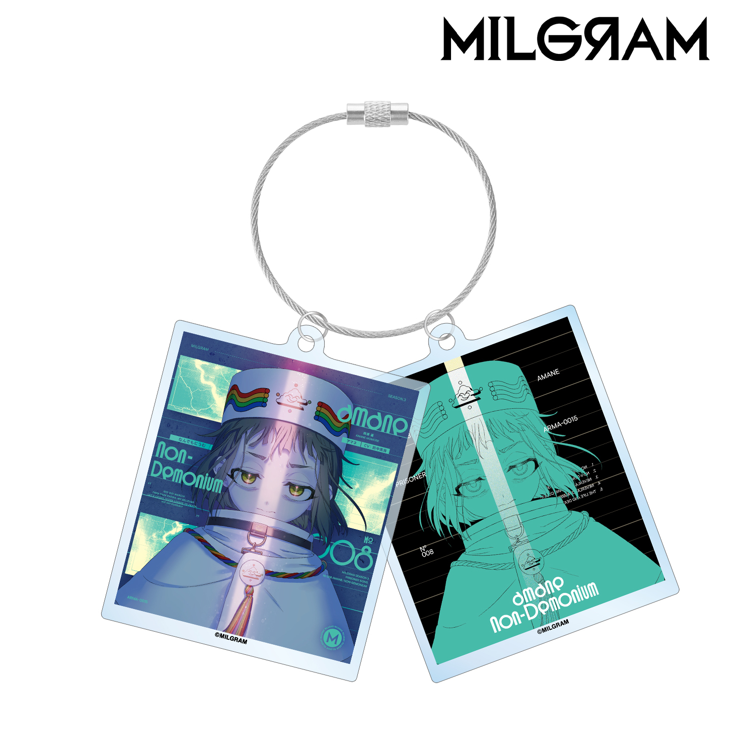 MILGRAM -ミルグラム-_アマネ『なんでもにうむ』 ジャケットイラストver. 2連ワイヤーBIGアクリルキーホルダー