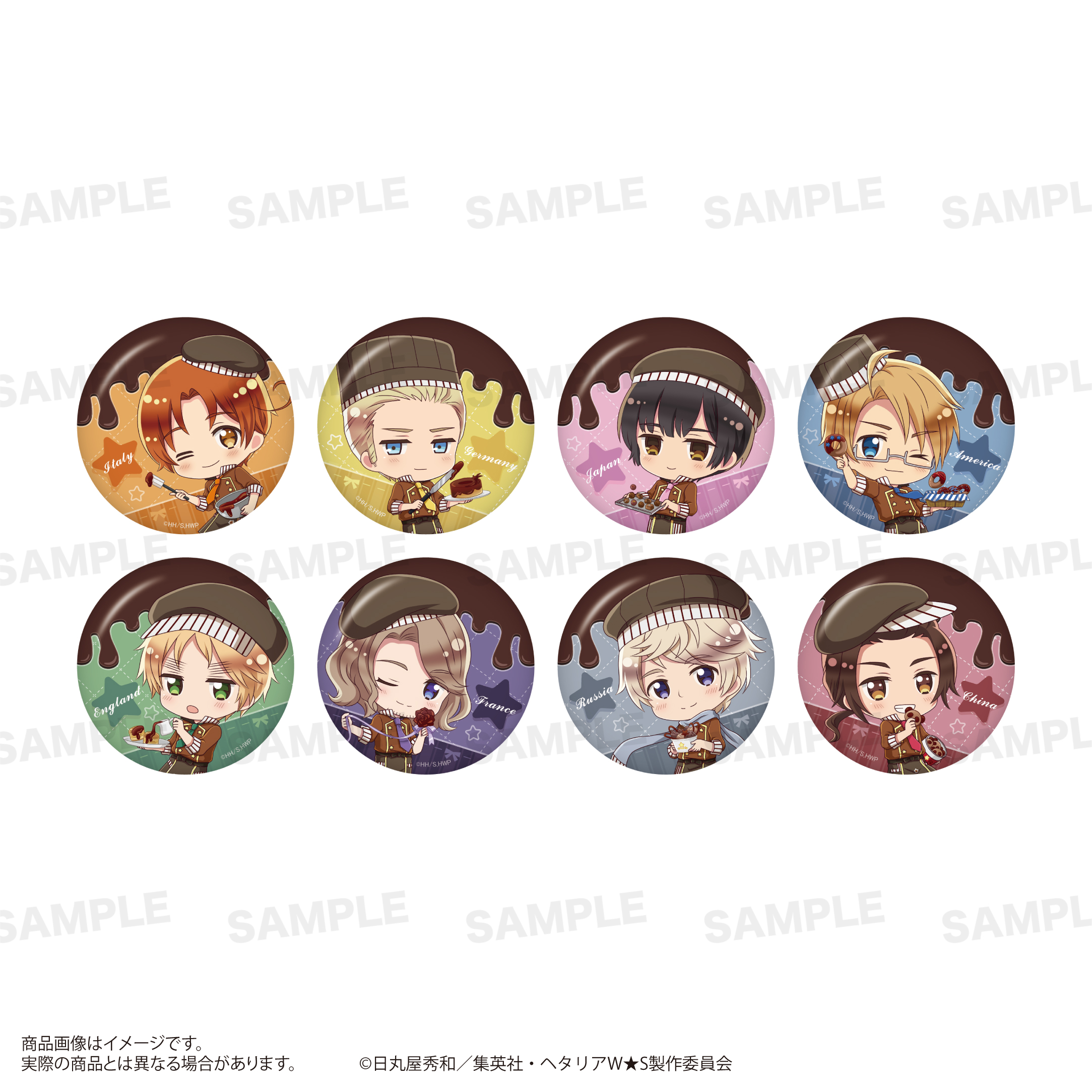 ヘタリア World☆Stars_トレーディング缶バッジ（きゃらほっぴん