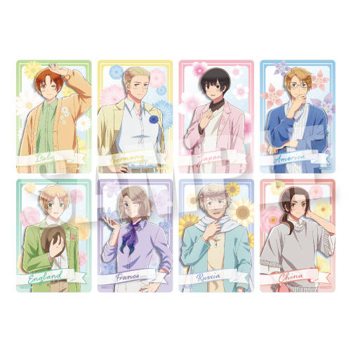 ヘタリア World☆Stars_トレーディングクリアカード パステルフラワー