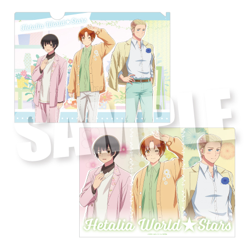 ヘタリア World☆Stars_A4クリアファイル パステルフラワーコーデVer. TypeA