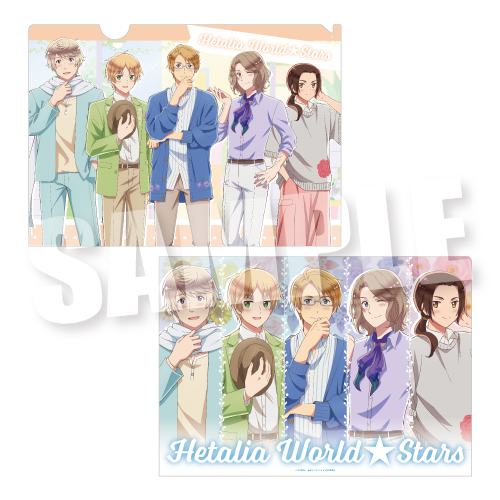 ヘタリア World☆Stars_A4クリアファイル パステルフラワーコーデVer. TypeB