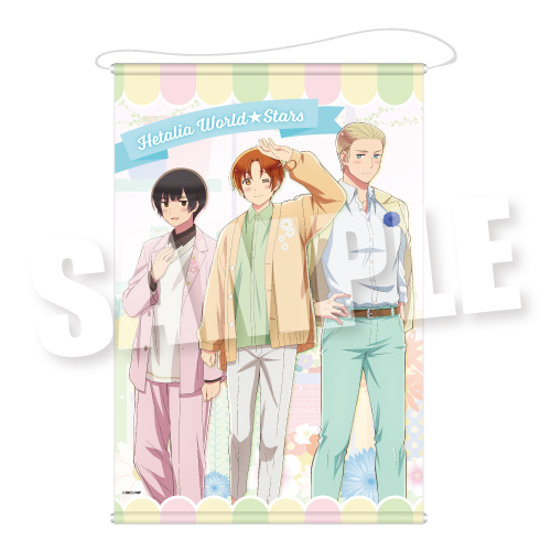 ヘタリア World☆Stars_B2タペストリー パステルフラワーコーデVer. TypeA