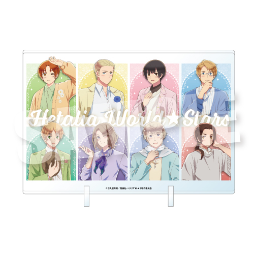 ヘタリア World☆Stars_アクリルビジュアルボード パステルフラワーコーデVer.