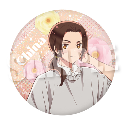 ヘタリア World☆Stars_BIGホログラム缶バッジ パステルフラワーコーデVer. 中国