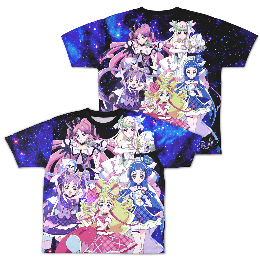 キミとアイドルプリキュア♪_Lサイズ_画面フルグラフィックTシャツ