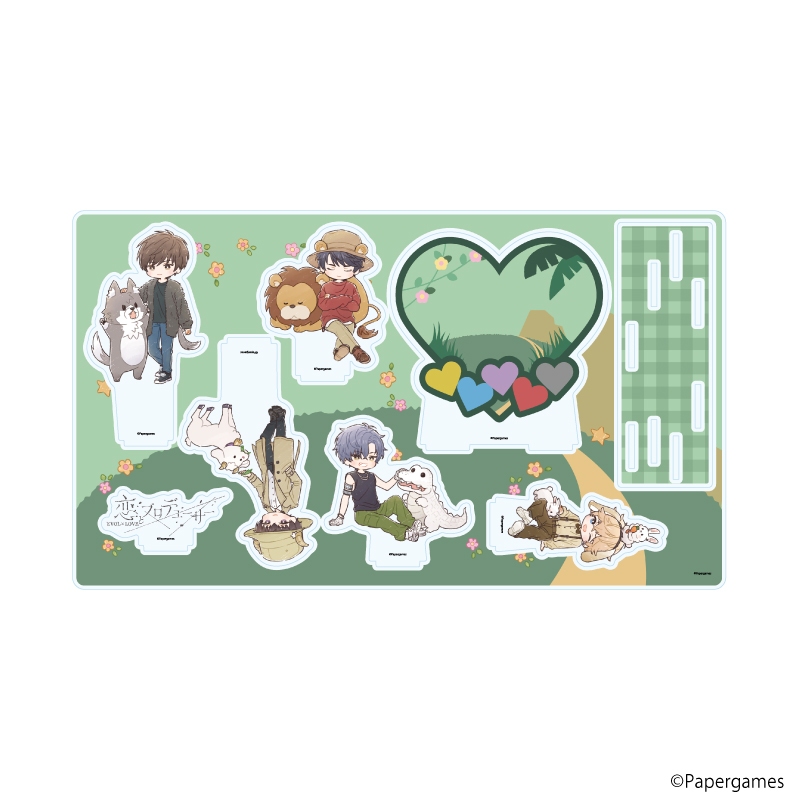 恋とプロデューサー～EVOL×LOVE～_プレミアム アクリルジオラマプレート10/動物園デートver.(グラフアートイラスト)