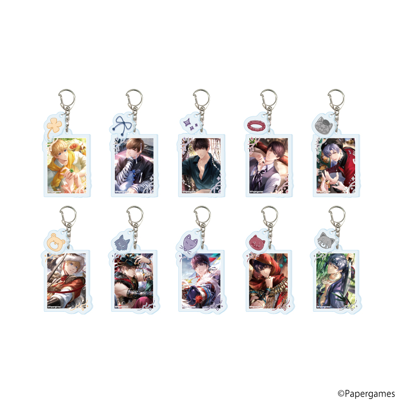 恋とプロデューサー～EVOL×LOVE～_パーツ付きアクリルキーホルダー08/セット2 コンプリートセット(全10種)(公式イラスト)【コンプリートセット/10個入り】