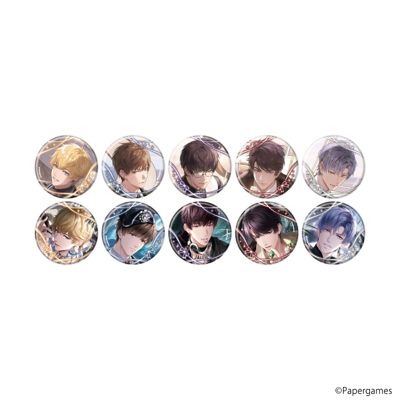 恋とプロデューサー～EVOL×LOVE～_缶バッジ30/セット1 コンプリートセット(全10種)(公式イラスト)【コンプリートセット/10個入り】