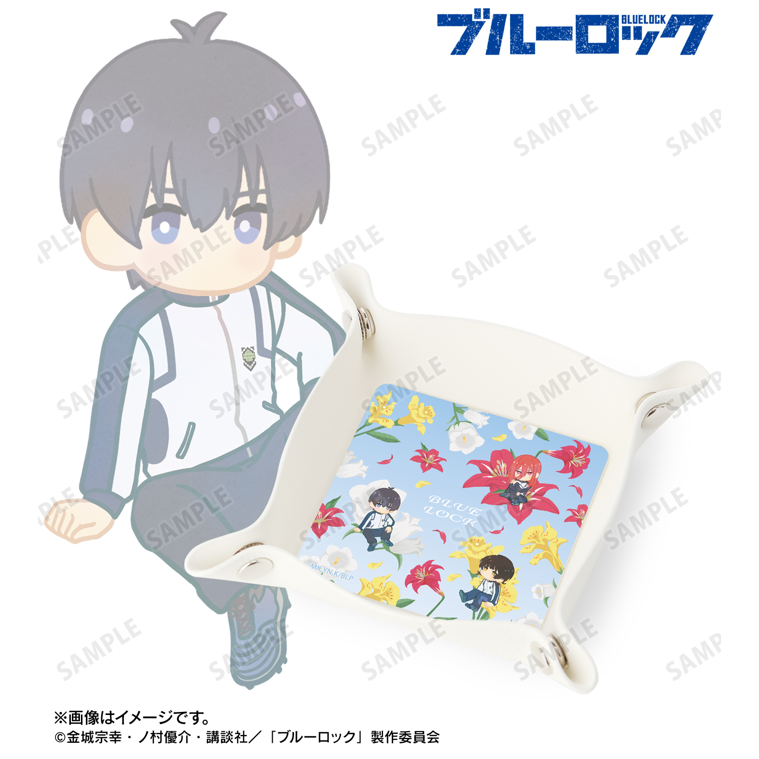 ブルーロック_潔 世一&蜂楽 廻&千切 豹馬 Botania 第2弾 PUレザーマルチトレー