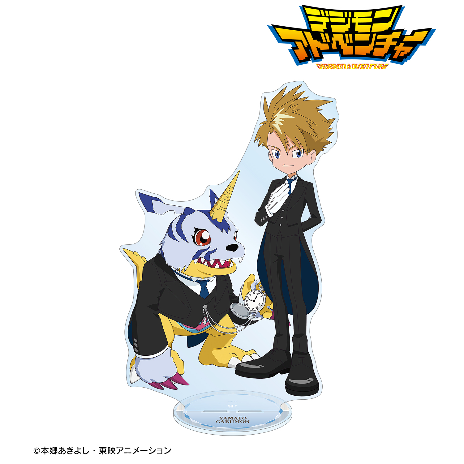 デジモンアドベンチャー_描き下ろし 石田ヤマト&ガブモン メイド&執事ver. 特大アクリルスタンド