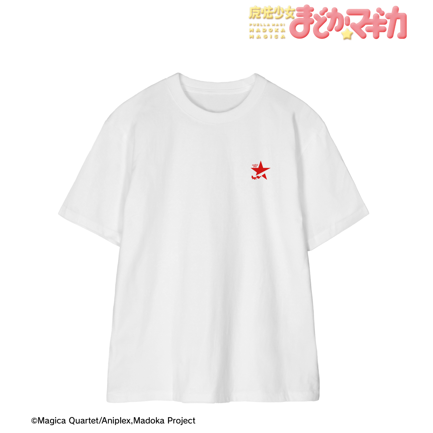 魔法少女まどか☆マギカ_サイズ/XL_rockin’starコラボ 描き下ろし 第2弾 集合 ライブグッズ風Tシャツユニセックス