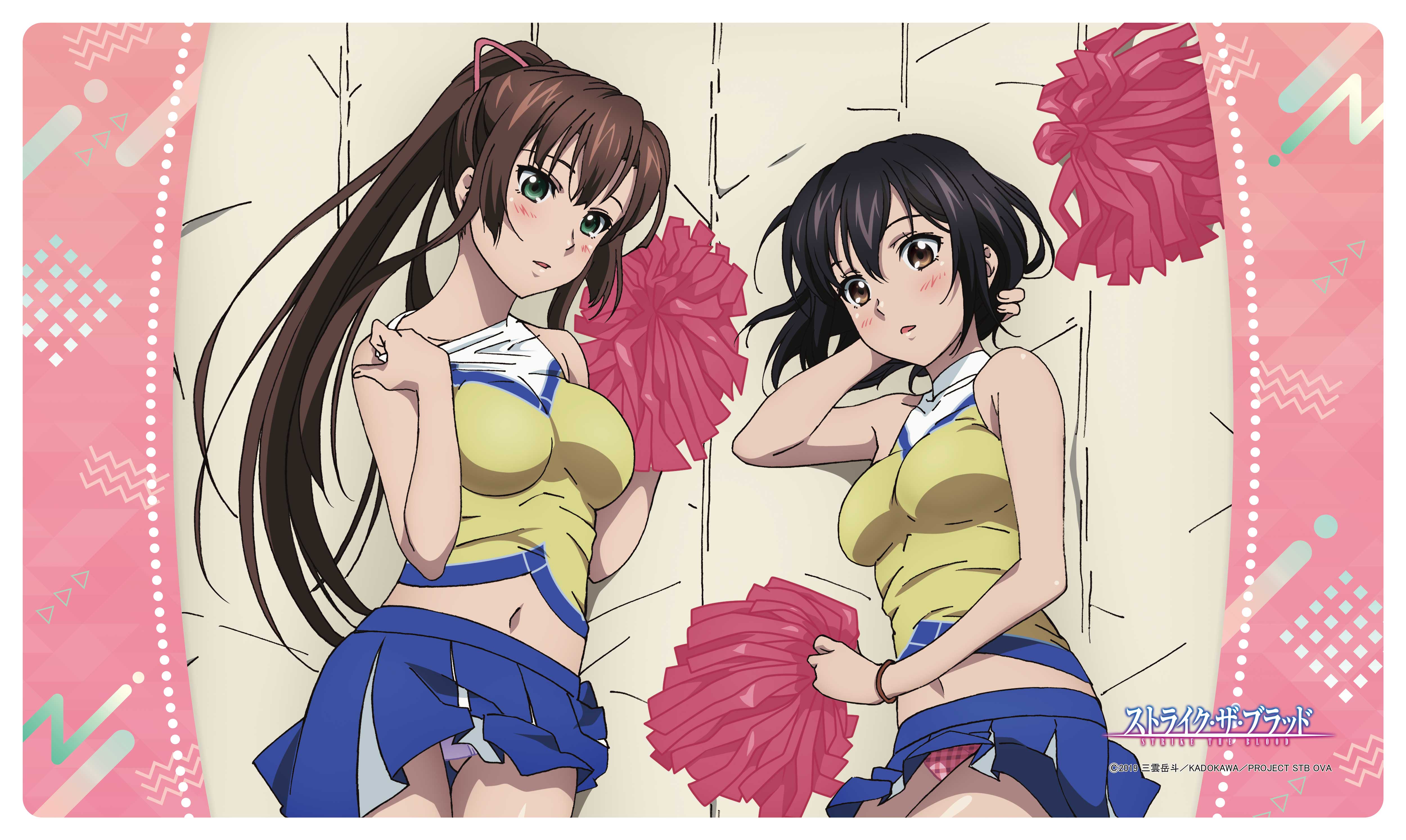 ストライク・ザ・ブラッド_描き下ろしラバーマット 雪菜&紗矢華(チアガール)