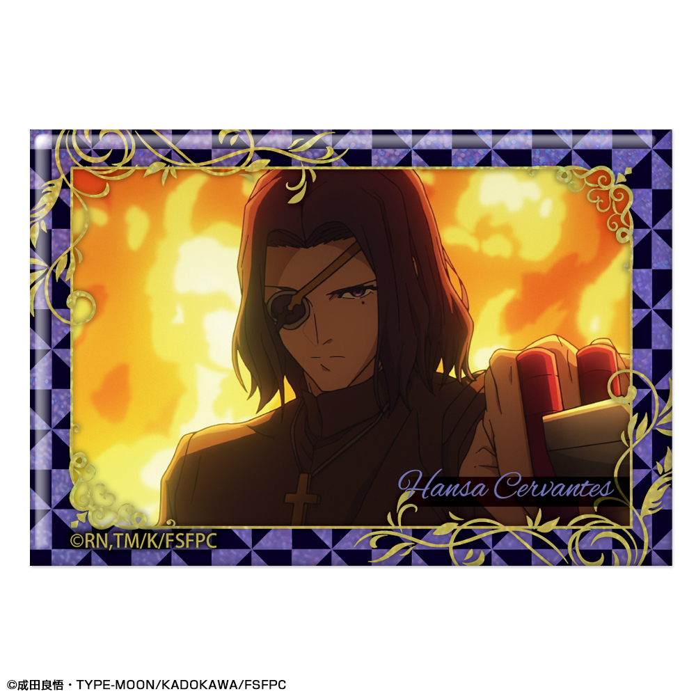 Fate/strange Fake_ホログラム缶バッジ デザイン18(ハンザ・セルバンテス)