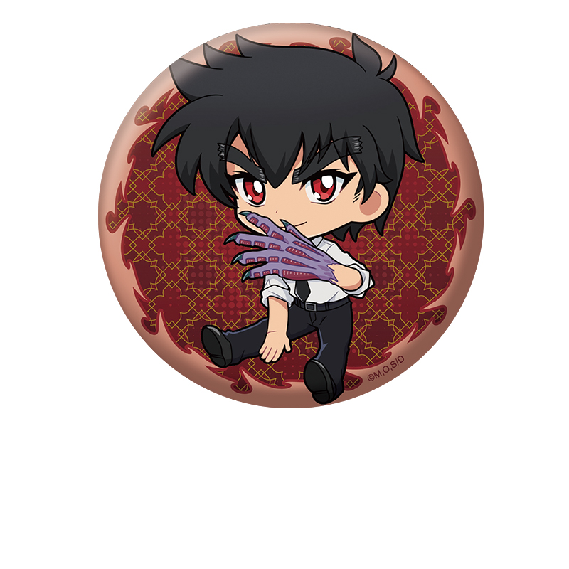 地獄先生ぬ?べ?_ぺたん娘缶バッジ 鵺野 鳴介(鬼の手)