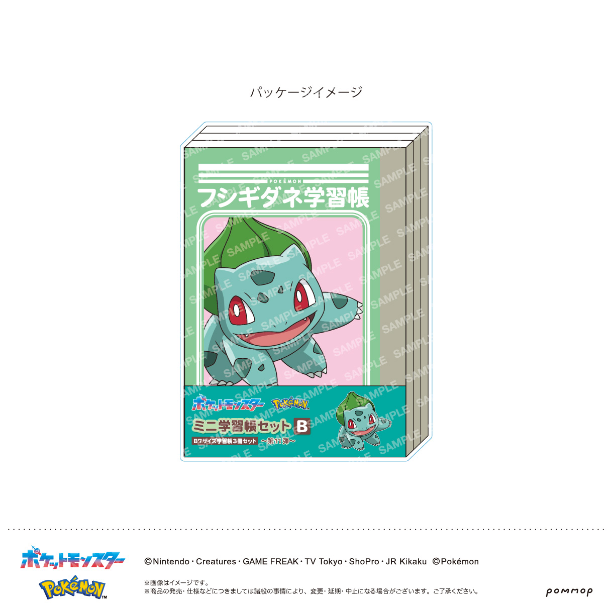 ポケットモンスター_ミニ学習帳セット -第11弾- (B)