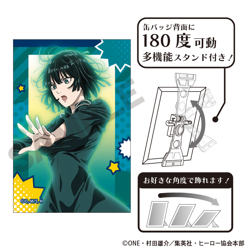 ワンパンマン_アート缶バッジ　地獄のフブキ