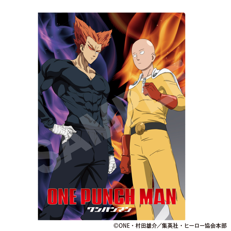ワンパンマン_シングルクリアファイル　ブラック