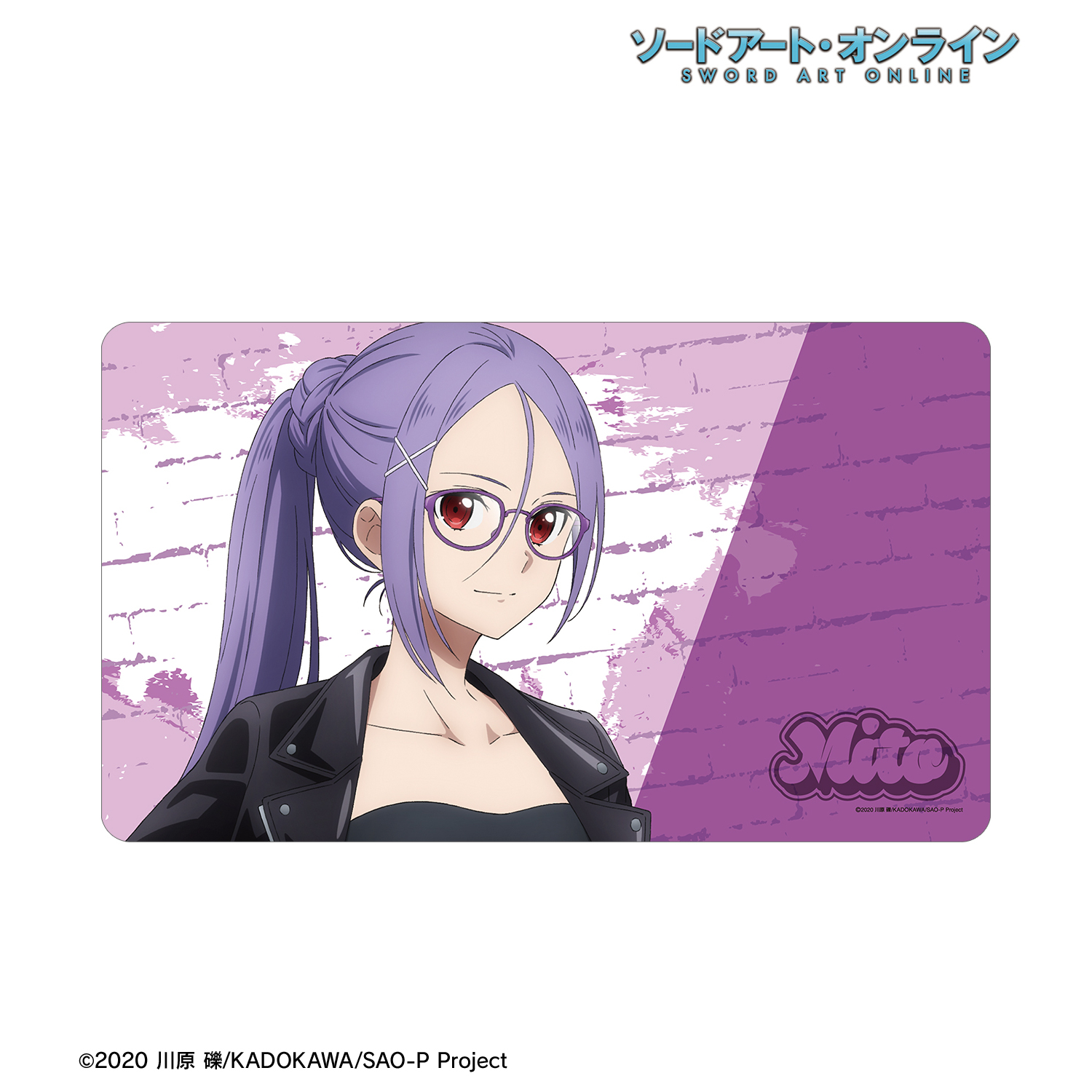 ソードアート・オンライン_描き下ろし ミト ライダースジャケットver. マルチデスクマット