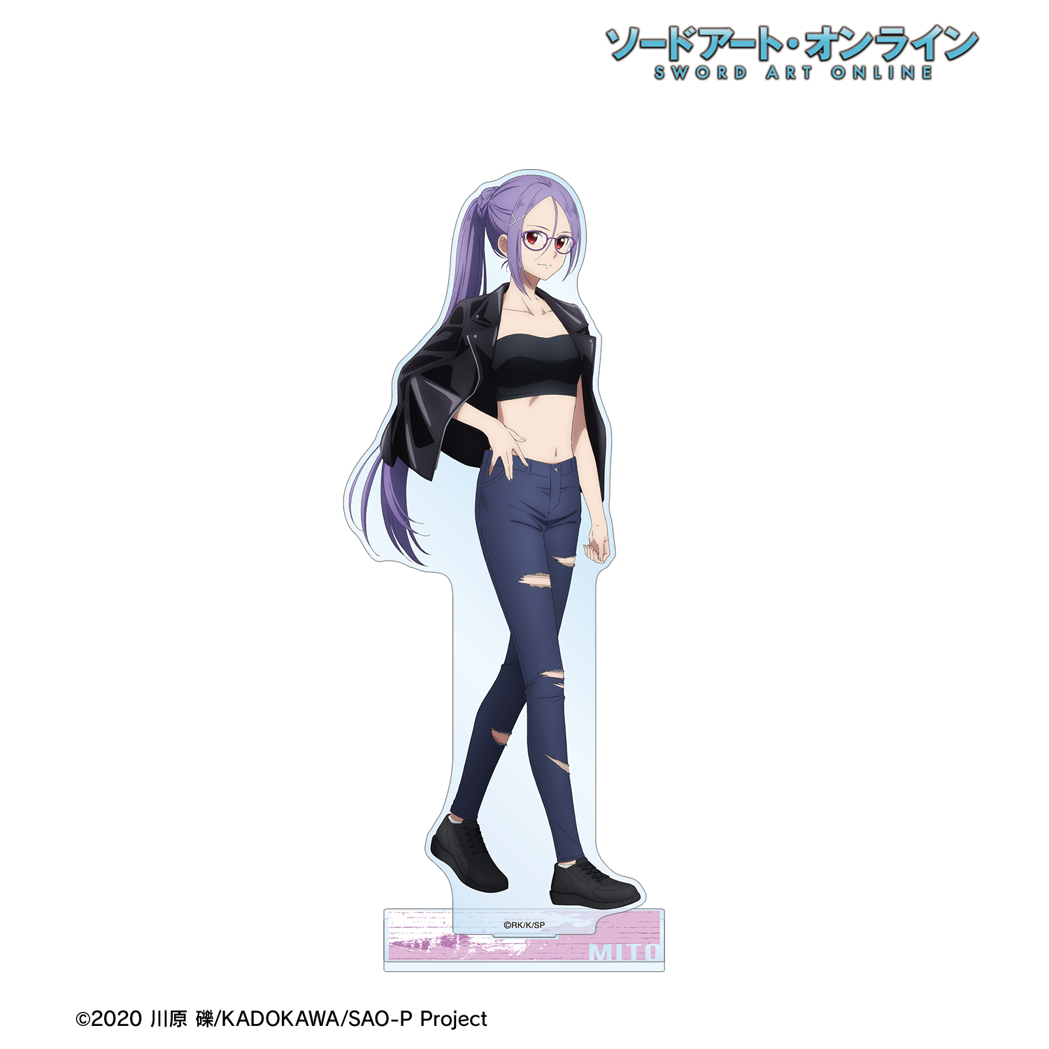 ソードアート・オンライン_描き下ろし ミト ライダースジャケットver. BIGアクリルスタンド