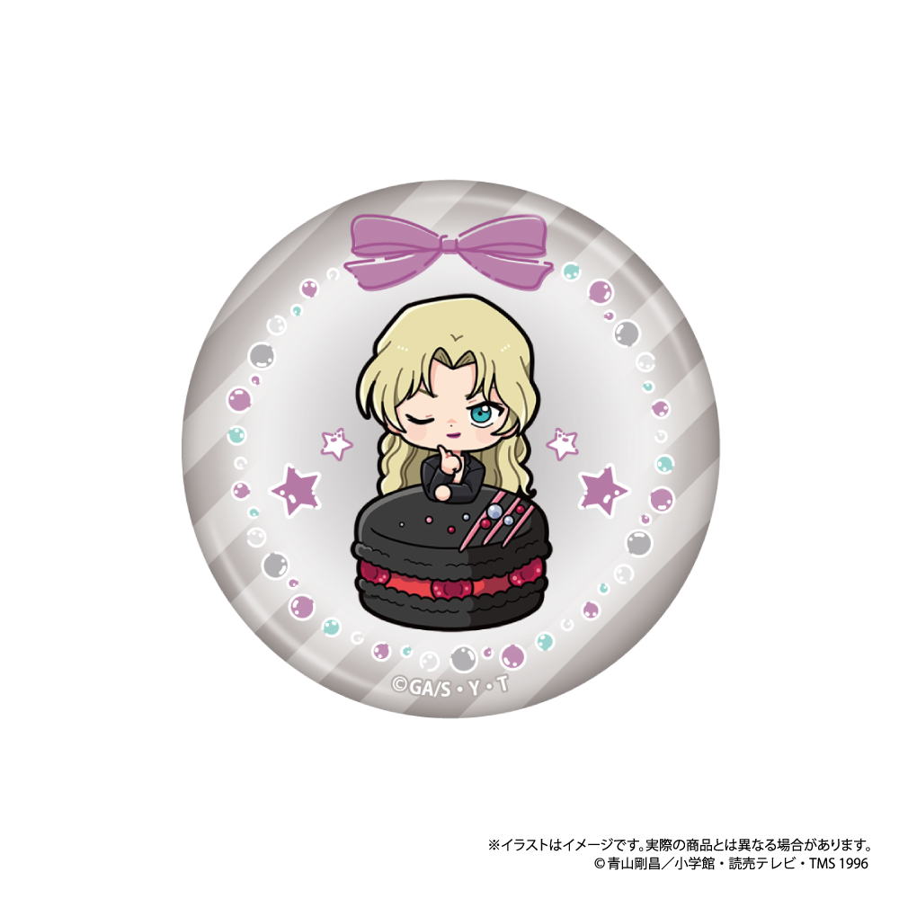 名探偵コナン_丸型缶バッジ ベルモットSD（マカロンvol.2）