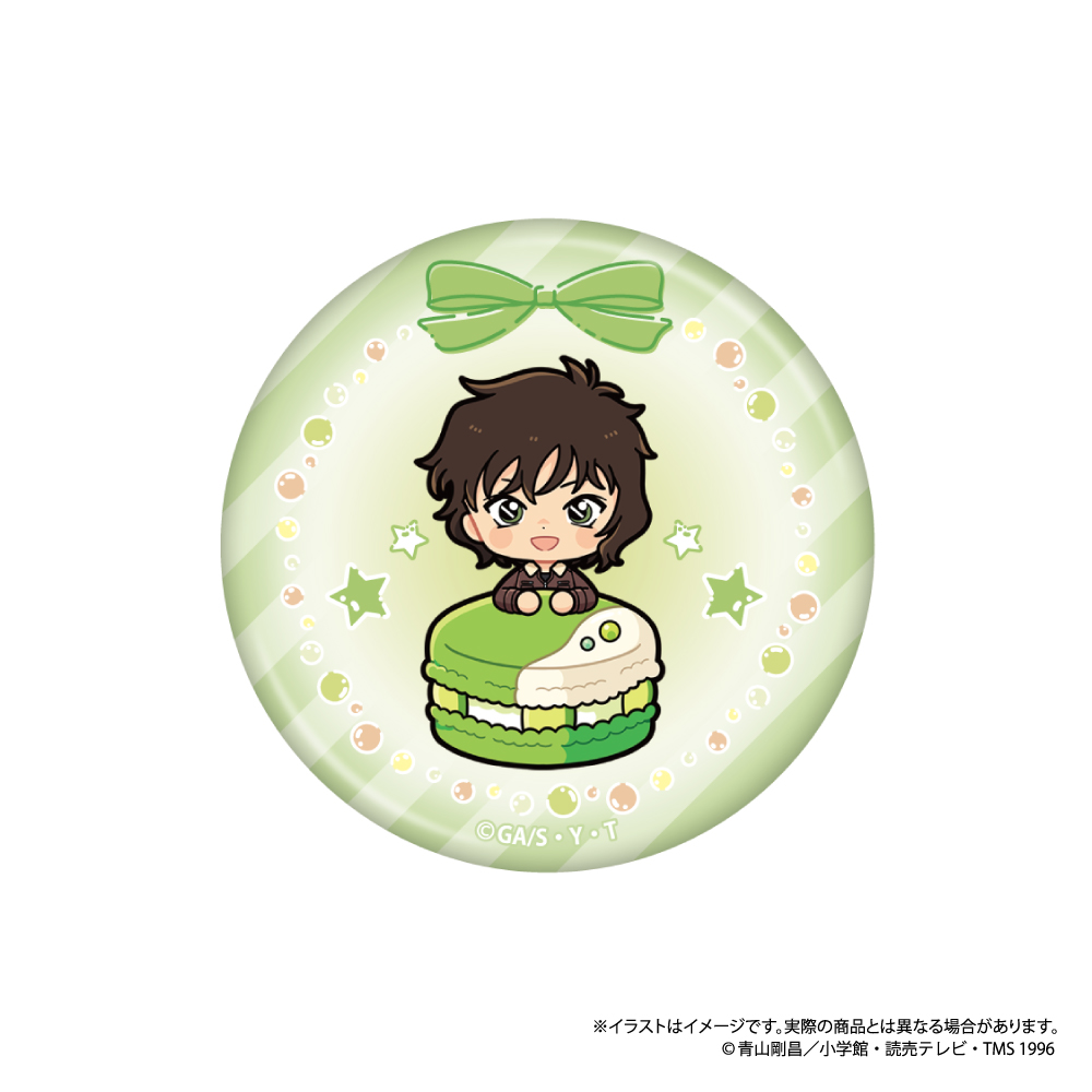 名探偵コナン_丸型缶バッジ 世良真純SD（マカロンvol.2）