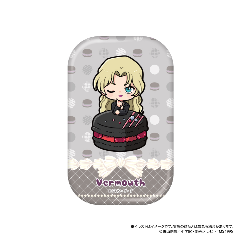 名探偵コナン_長方形型缶バッジ ベルモットSD（マカロンvol.2）
