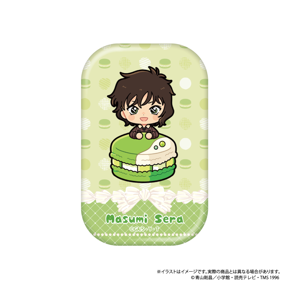 名探偵コナン_長方形型缶バッジ 世良真純SD（マカロンvol.2）