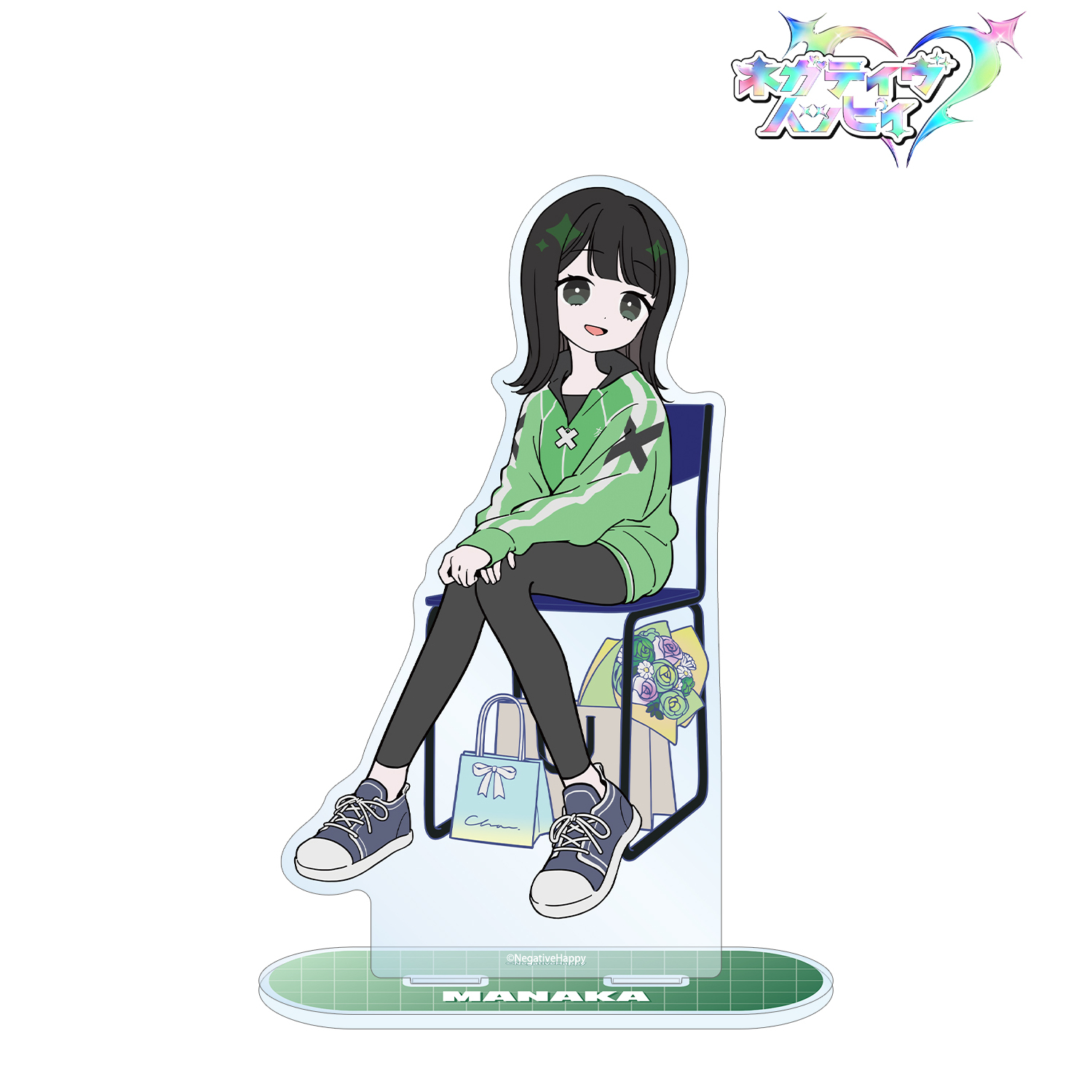 ネガティヴハッピィ_描き下ろし マナカ ネガティヴver. BIGアクリルスタンド