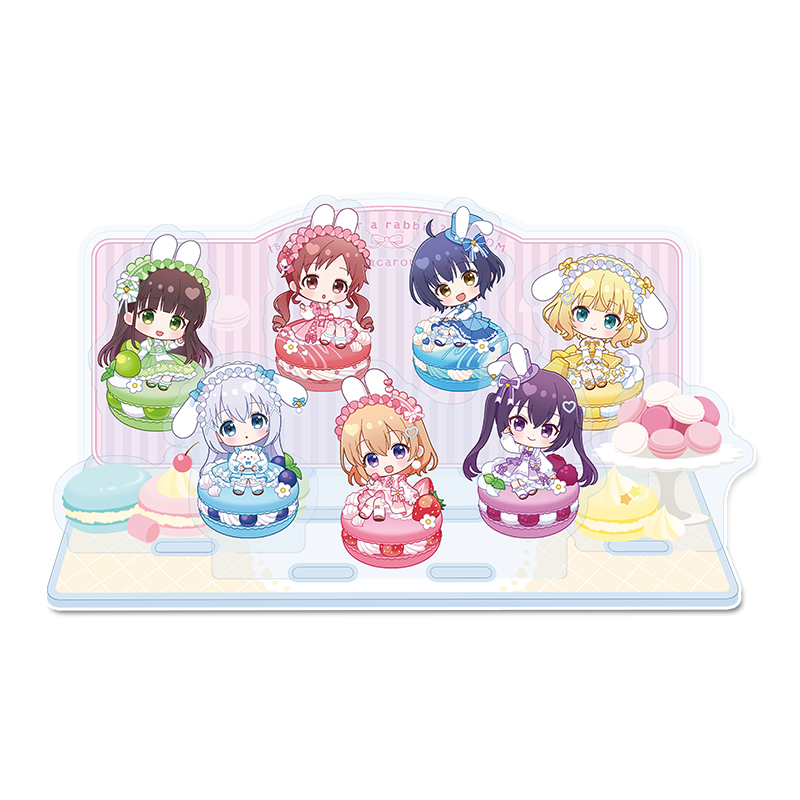 ご注文はうさぎですか？BLOOM_ぷちちょこアクリルジオラマ マカロンver.