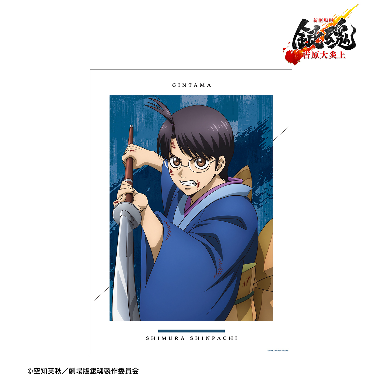 新劇場版 銀魂 -吉原大炎上-	_描き下ろし 志村新八 戦いへver. A3マット加工ポスター