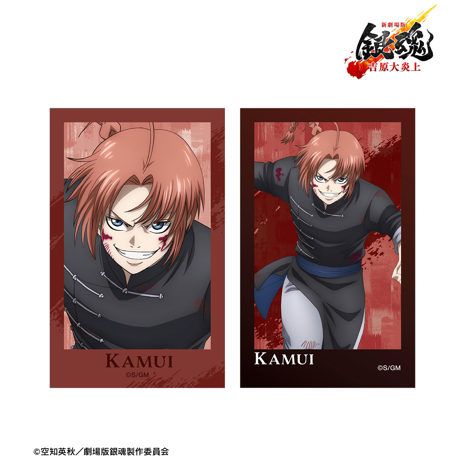 新劇場版 銀魂 -吉原大炎上-	_描き下ろし 神威 戦いへver. インスタントカメラ風イラストカード2枚セット