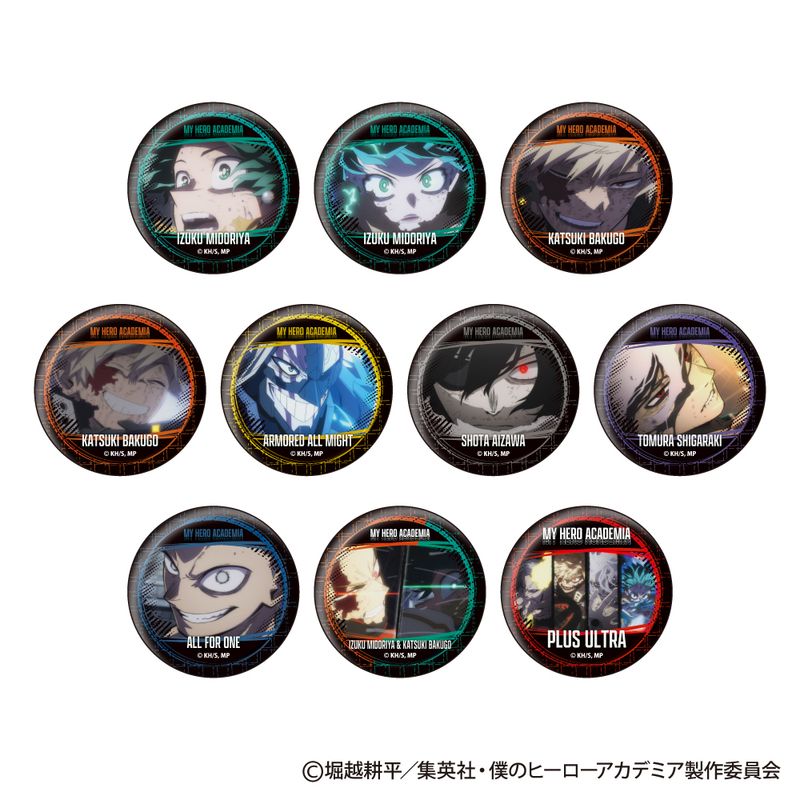 僕のヒーローアカデミア_ウォールテクスチャ缶バッジコレクション Vol