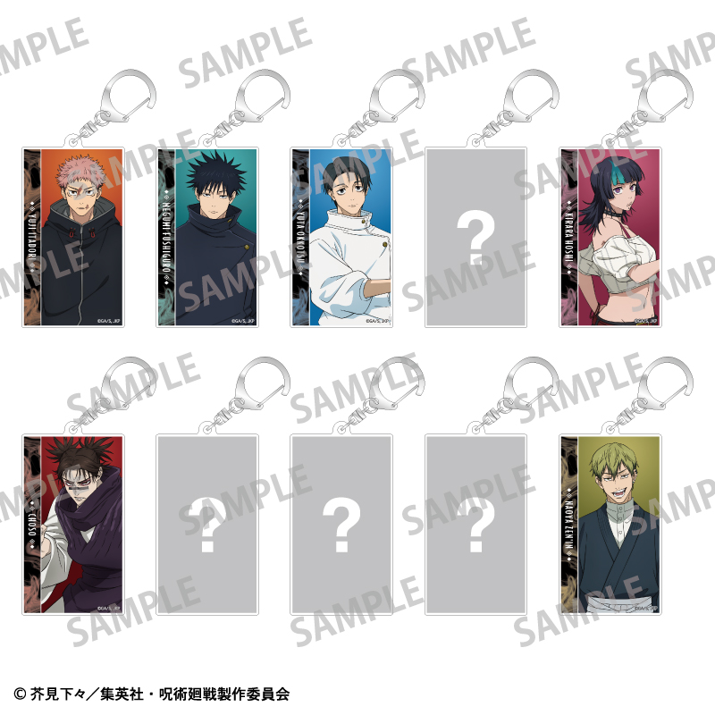 呪術廻戦_トレーディングスリムキーホルダー　【BOX／10個入り】