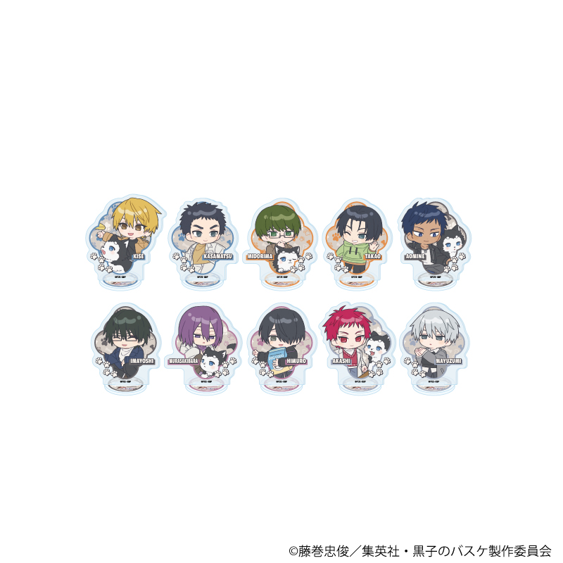 黒子のバスケ_アクリルぷちスタンド29/テツヤ2号といっしょver. コンプリートセット(全10種)(ミニキャライラスト)【BOX/10個入り】