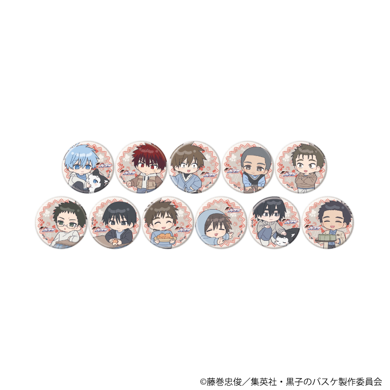 黒子のバスケ_缶バッジ35/テツヤ2号といっしょver. コンプリートセット