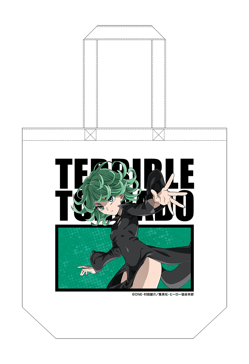 ワンパンマン_トートバッグ　「戦慄のタツマキ」