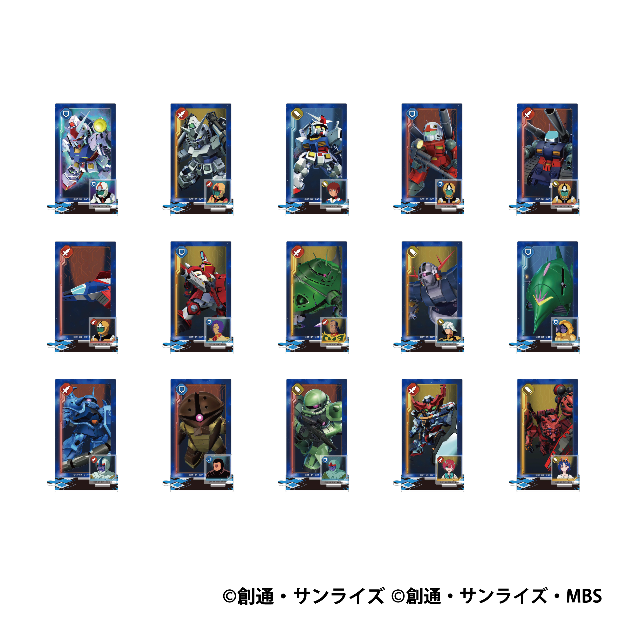 SDガンダム ジージェネレーション エターナル_部隊編成風アクリルスタンドコレクション／機動戦士ガンダム＆GQuuuuuuX　【BOX／15パック入り】