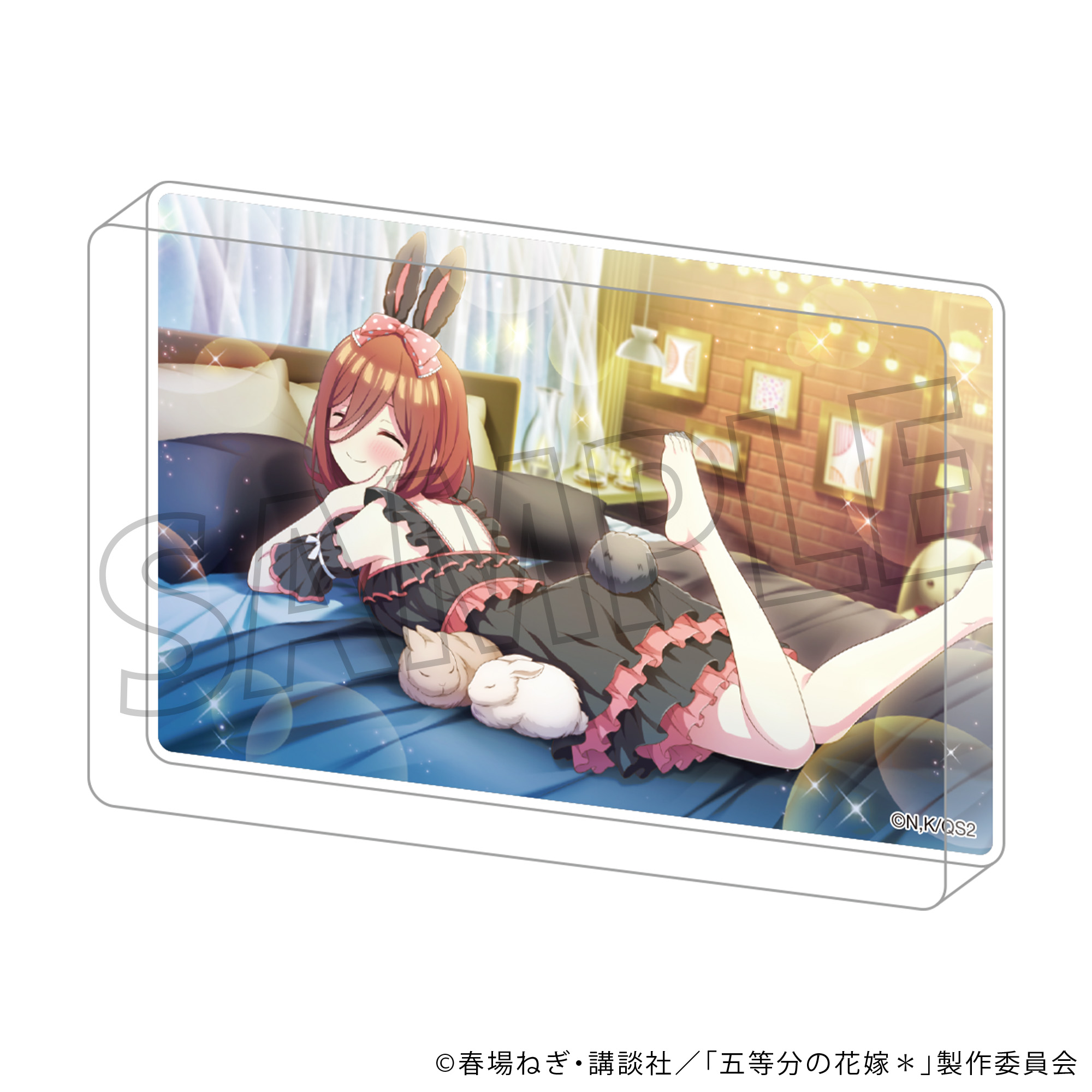 五等分の花嫁＊_アクリルブロック／（うさみみ）中野三玖