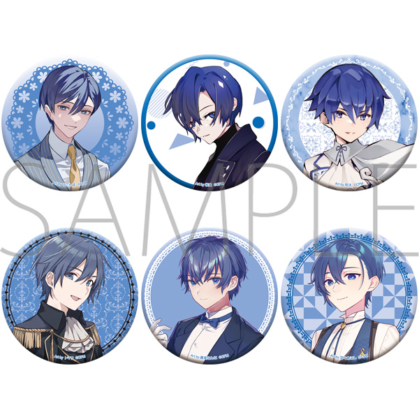 初音ミクシリーズ_オーロラ缶バッジセット／KAITO