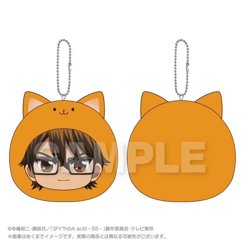 ダイヤのA くじコレ 御幸一也クッション ダイヤのA actII -Second Season-_まるめいつクッションキーホルダー