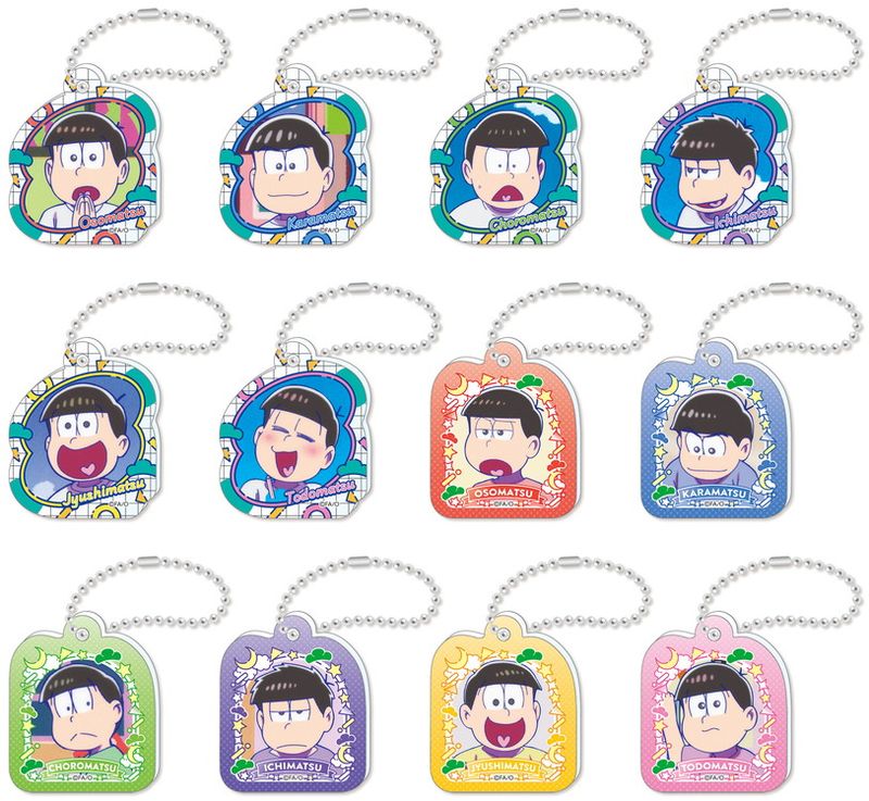 未開封　おそ松さん　アクリルキーホルダー　アニメイト限定　エビテン限定　アクキー おそ松さん_アクリミニ アクリルキーチェーン【OPP／24個入り