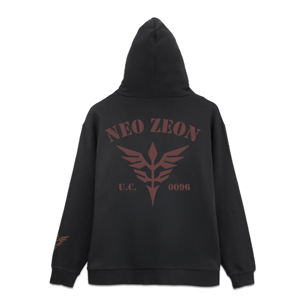機動戦士ガンダムUC(ユニコーン)_Lサイズ_ネオ・ジオン ジップパーカー Ver2.0/BLACK