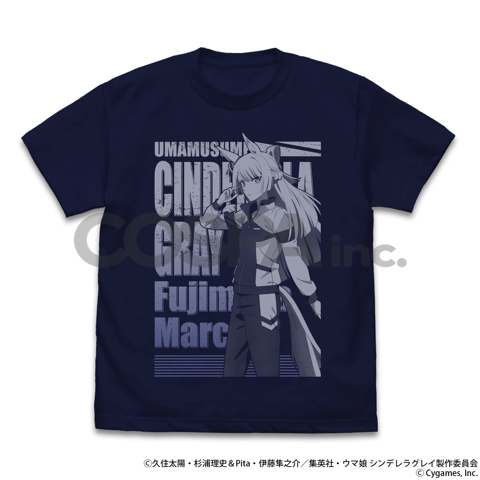 ウマ娘 シンデレラグレイ_Lサイズ_フジマサマーチ Tシャツ/NAVY
