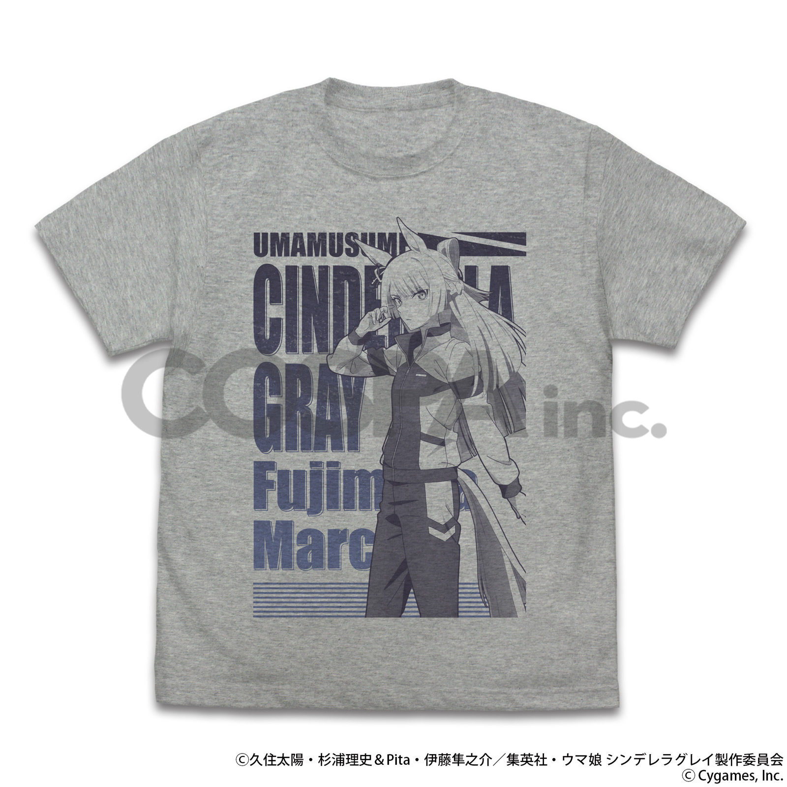 ウマ娘 シンデレラグレイ_Lサイズ_フジマサマーチ Tシャツ/MIX GRAY